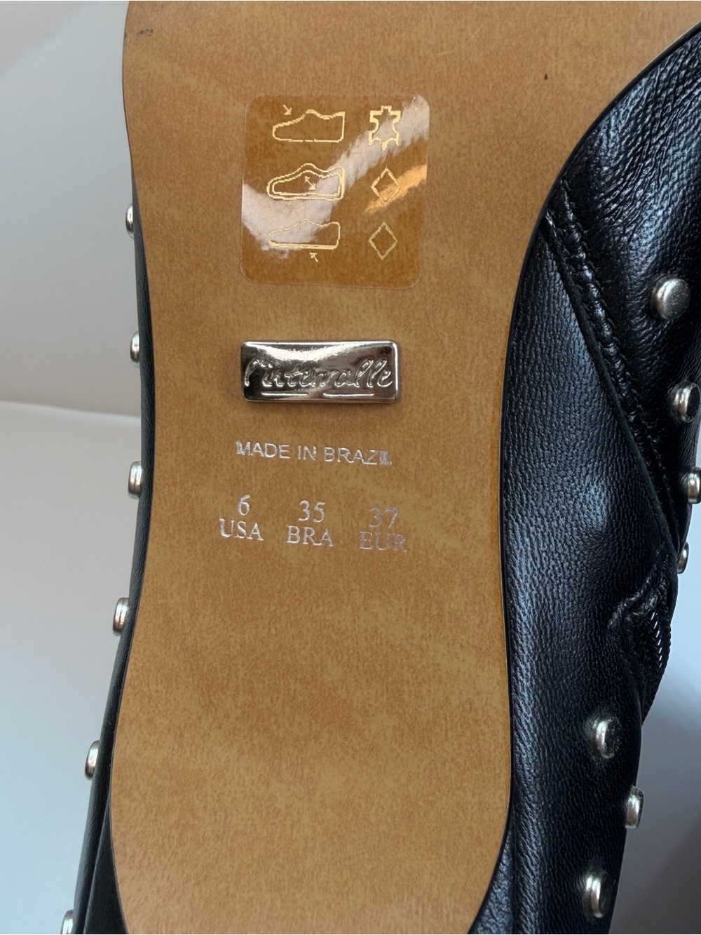 🖤 L’INTERVALLE Studded Leather Ankle Boots – Black – Size 37 (US 6) - Picture 9 of 12